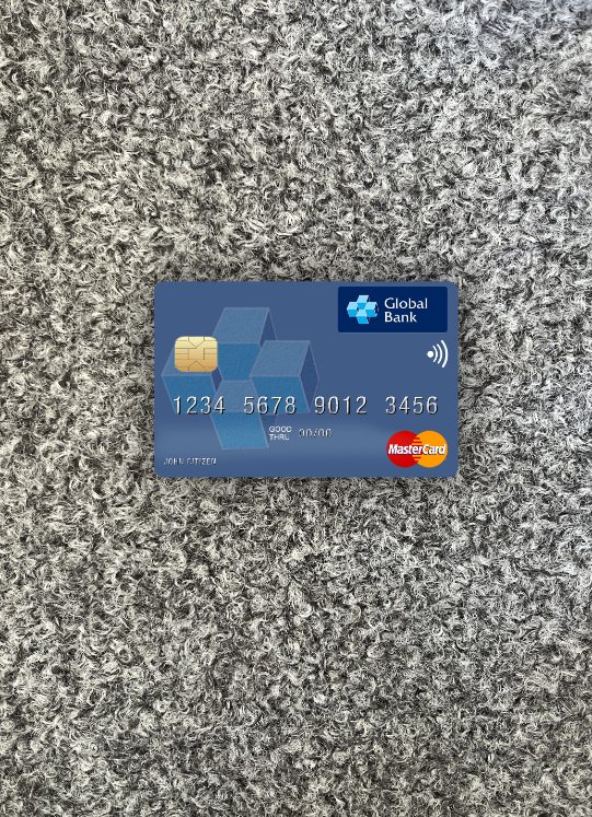 Download Liberia Global Bank Liberia mastercard photolook front Photoshop template